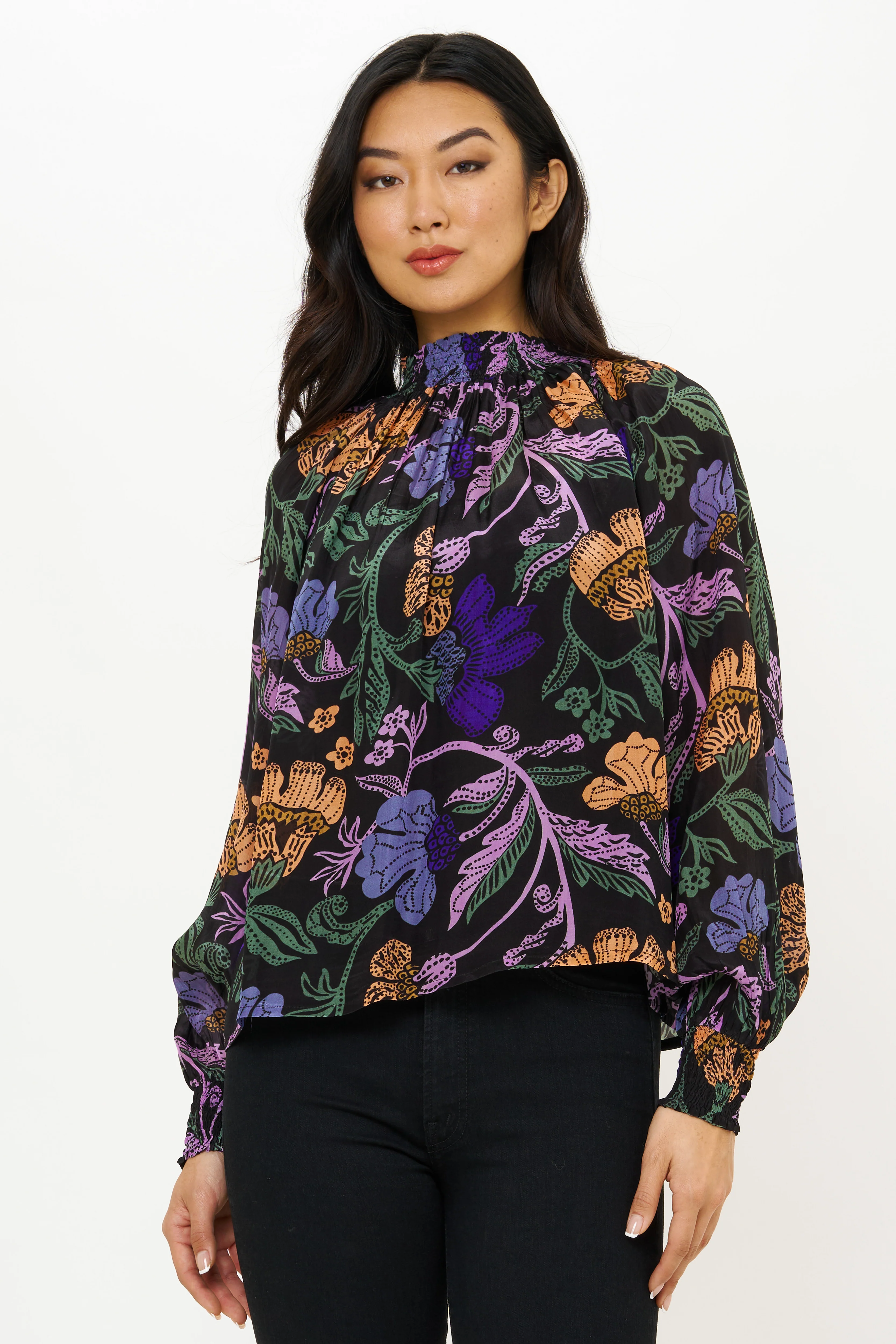 High Neck Blouse- Turin Peri - Image 5