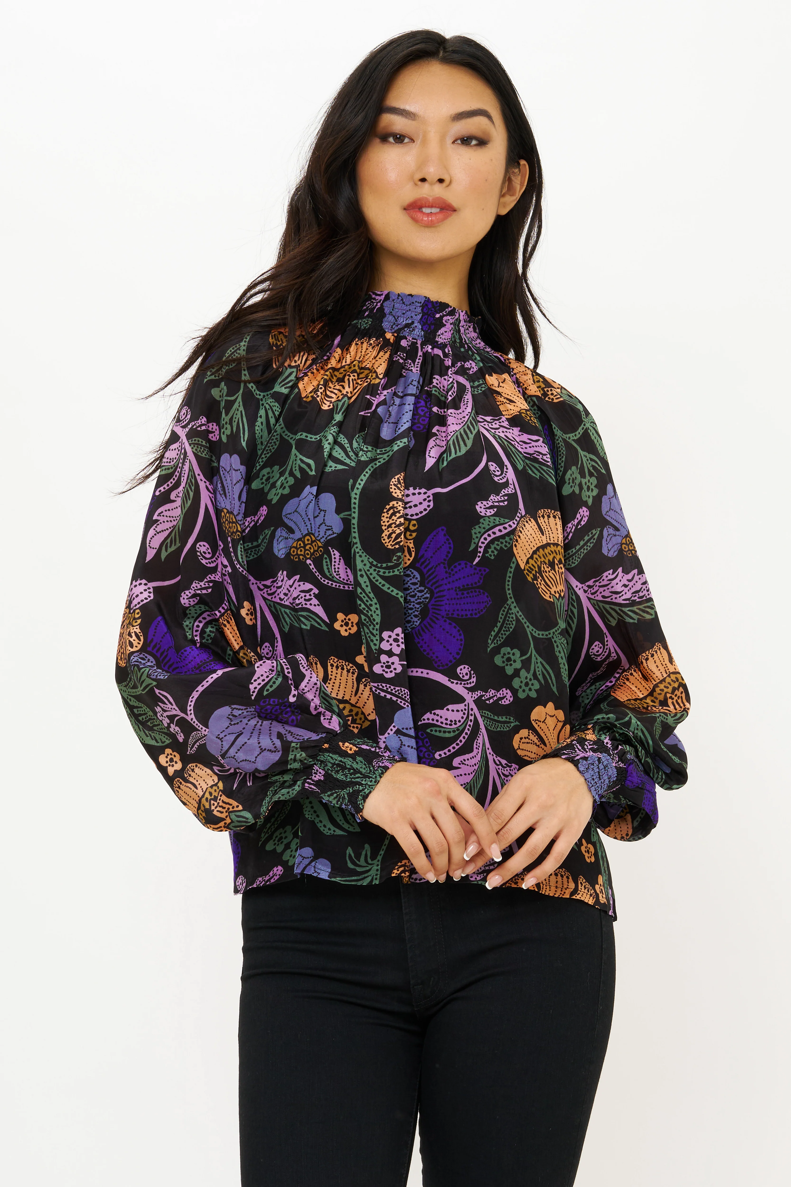 High Neck Blouse- Turin Peri - Image 6