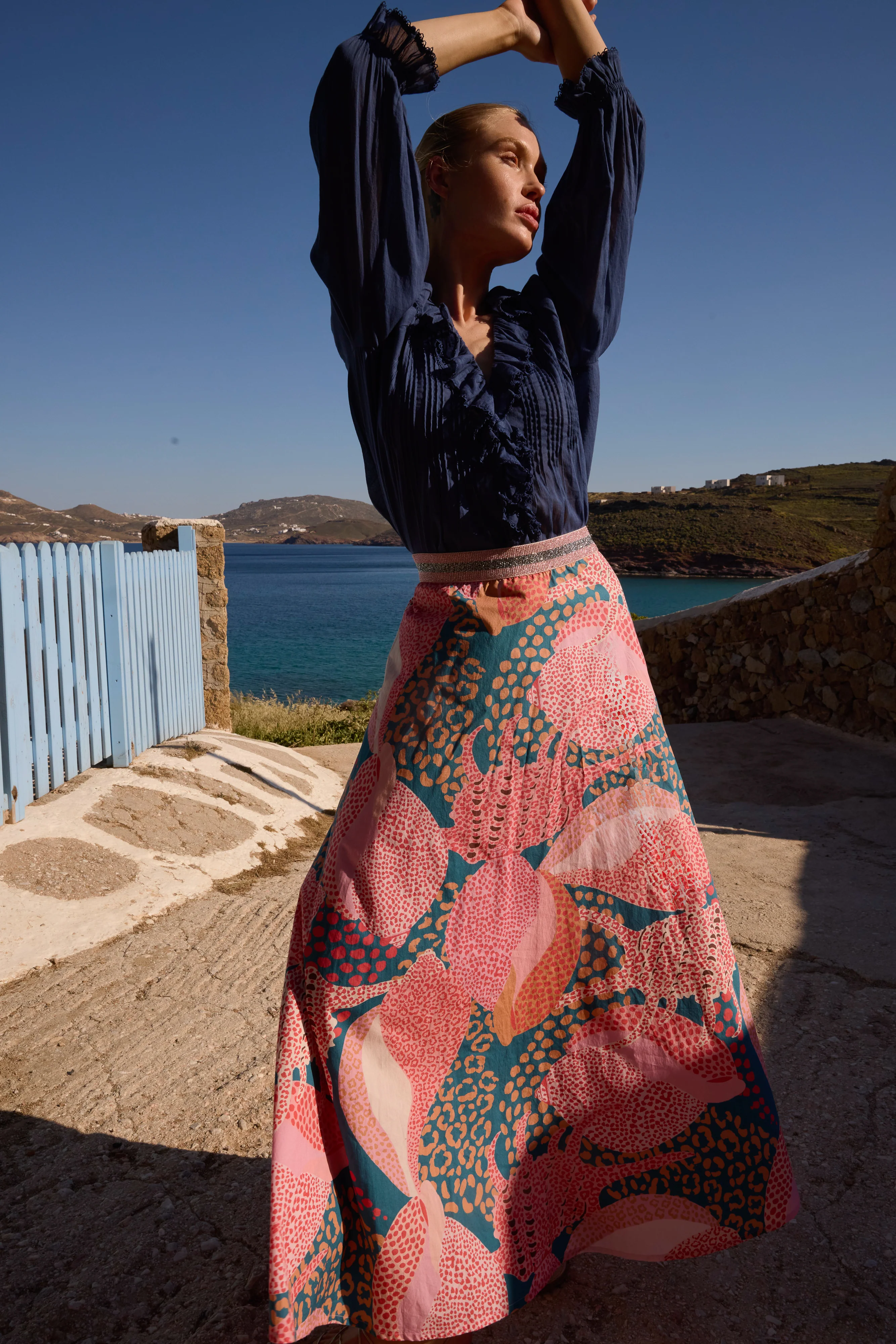Swing Skirt- Nautilus Navy - Image 2