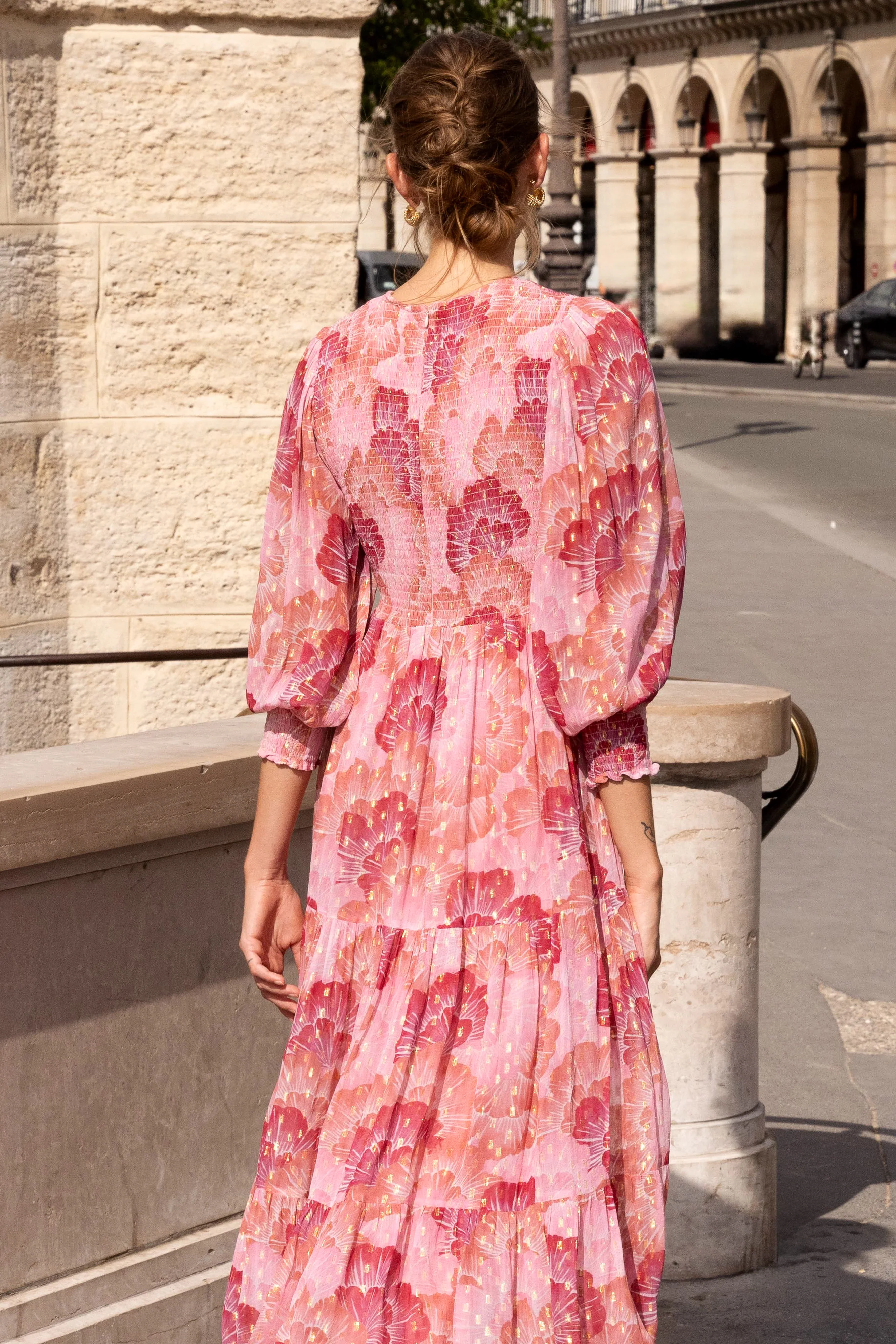 Smocked Top Maxi- Madrid Blush - Image 6