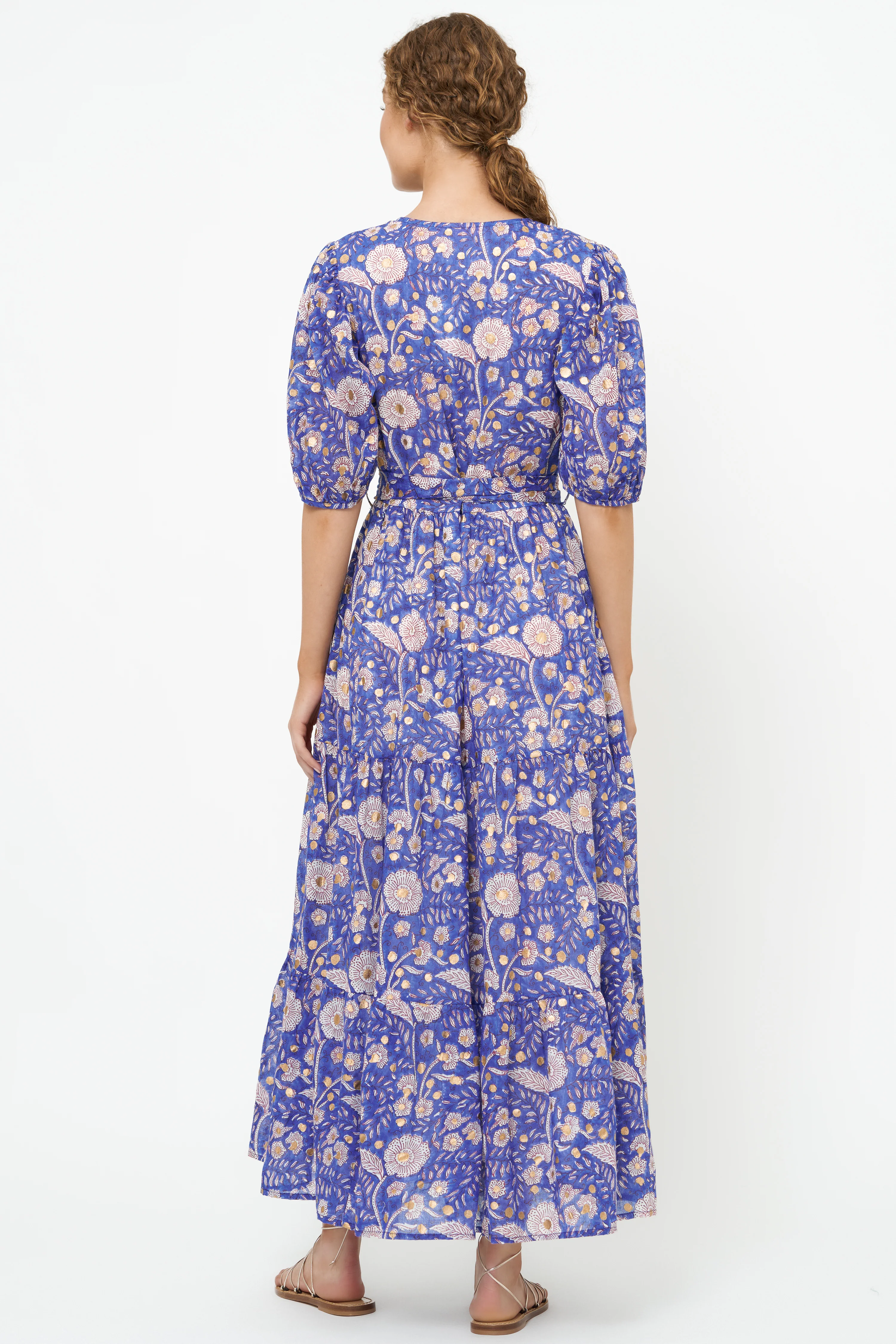 Puff Sleeve Maxi- Carolina Cobalt - Image 10