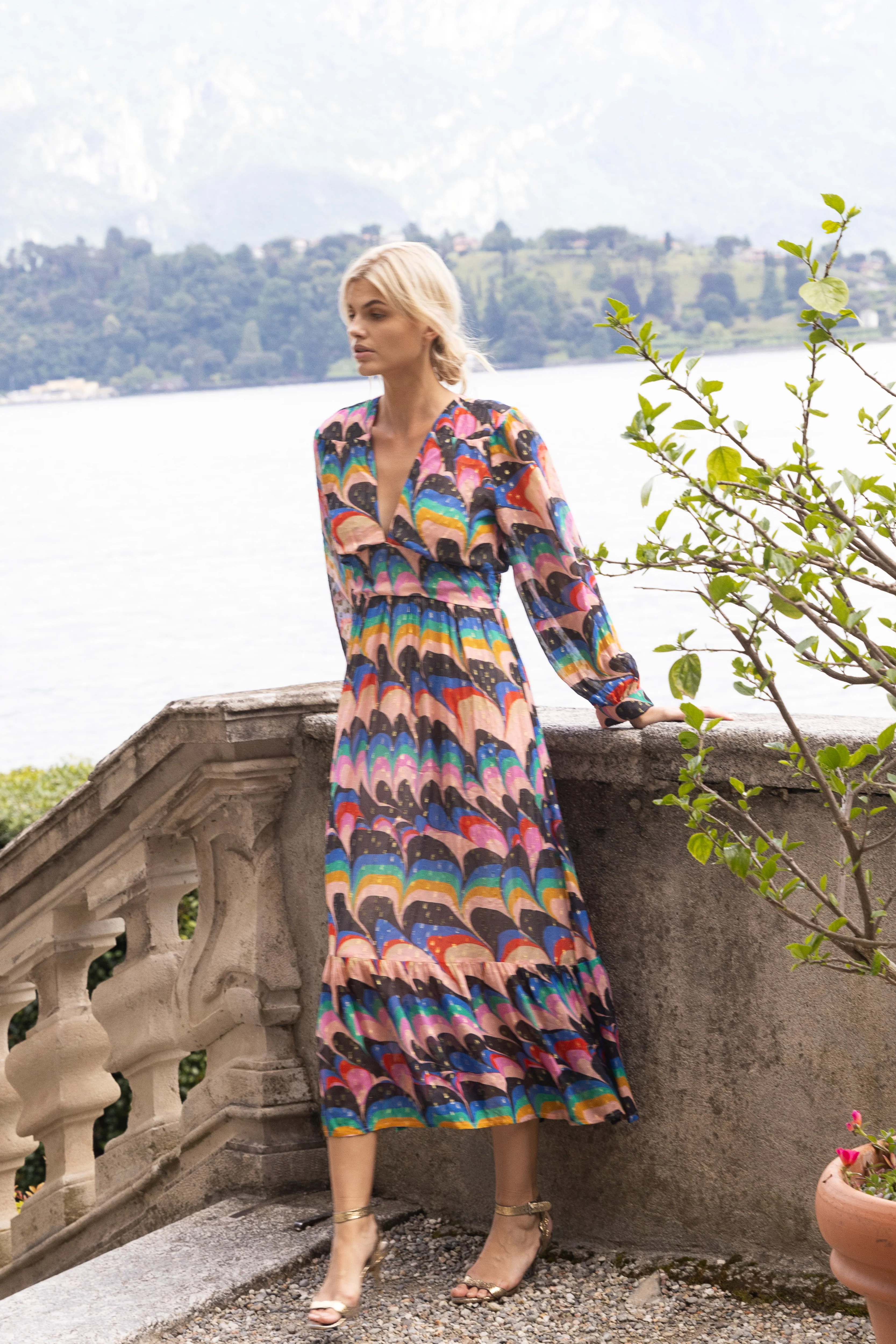 Tie Back Maxi- Venice Blue - Image 2