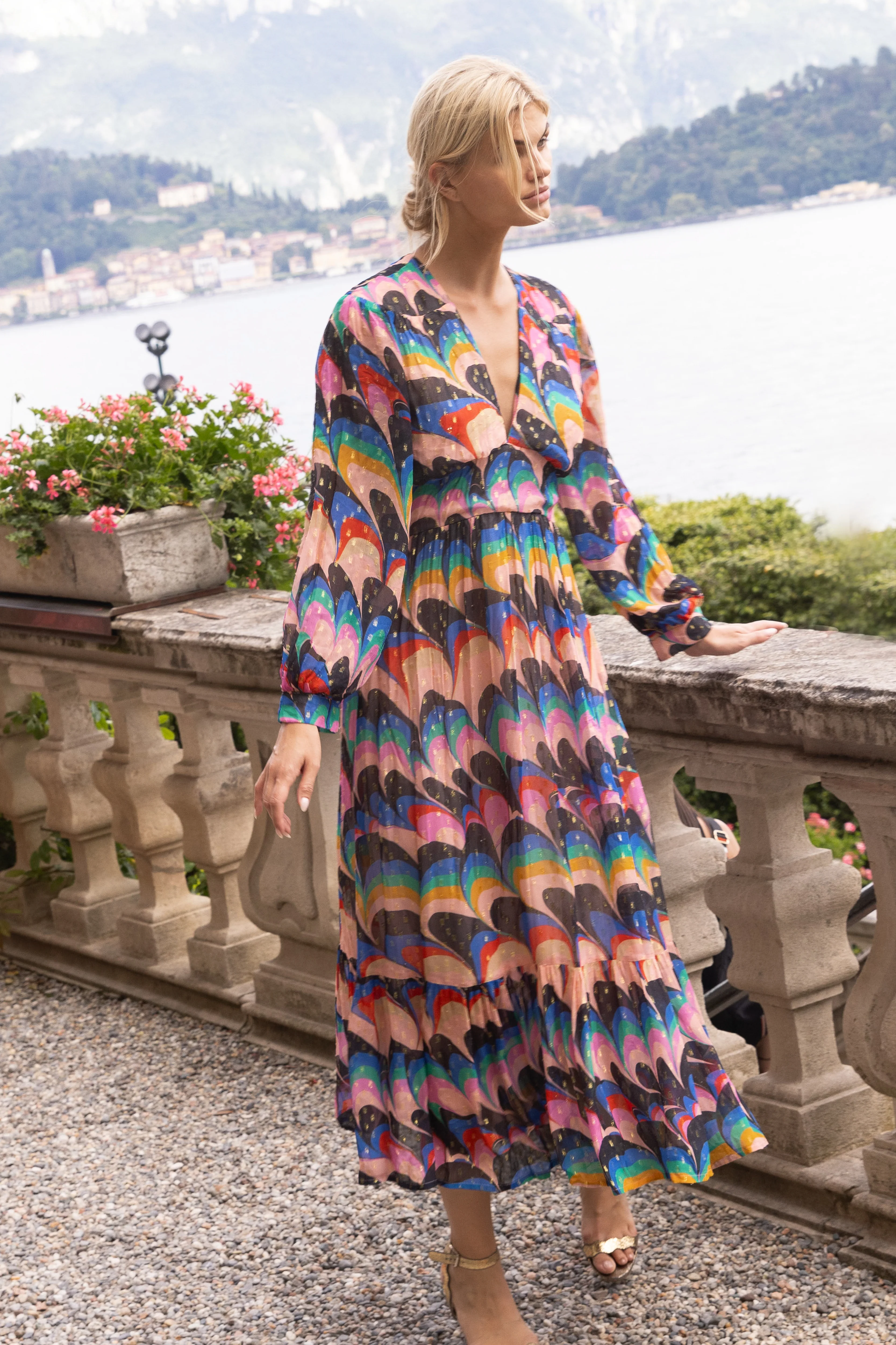 Tie Back Maxi- Venice Blue - Image 5
