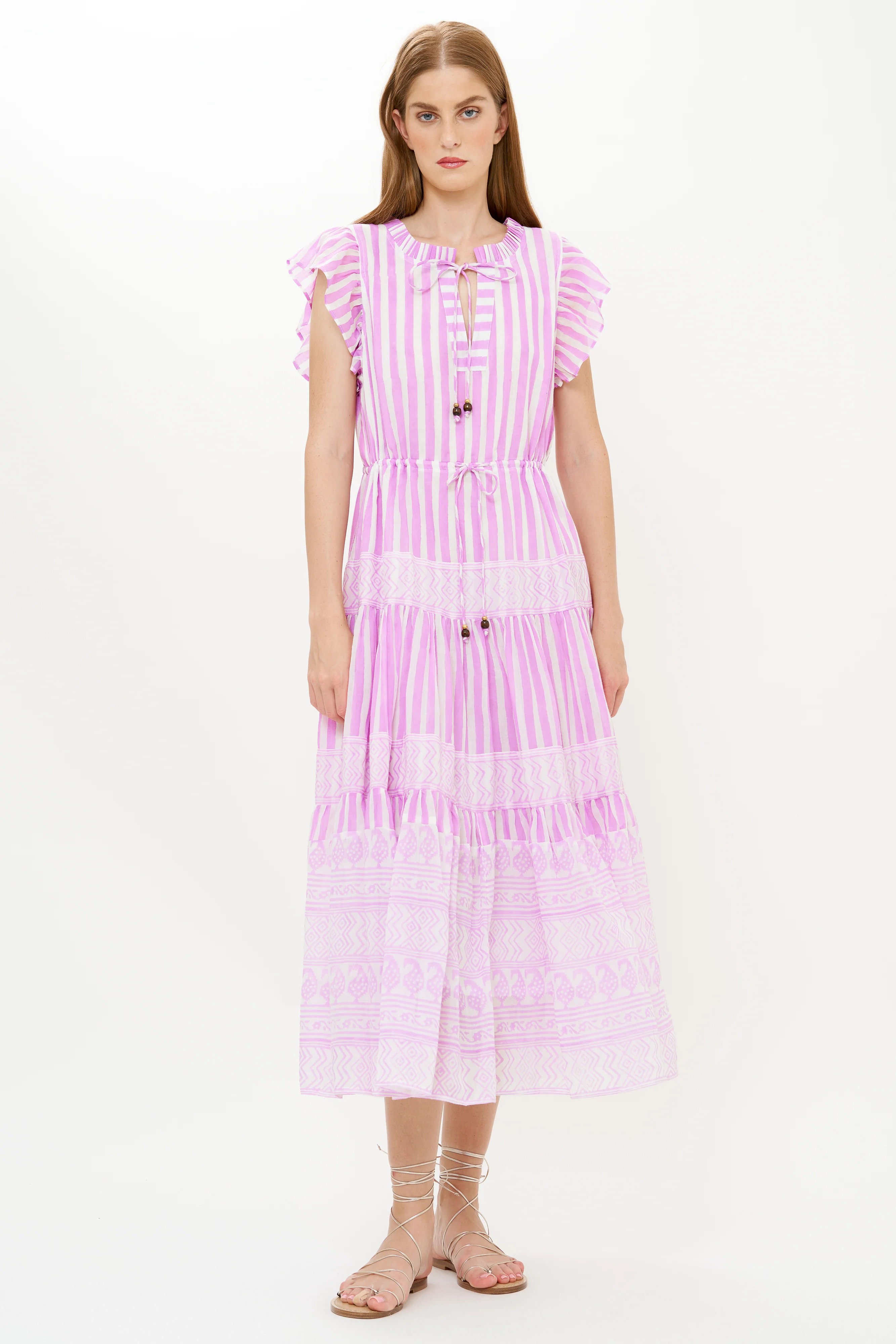 Cinched Flirty Midi- Santorini Lilac - Image 10