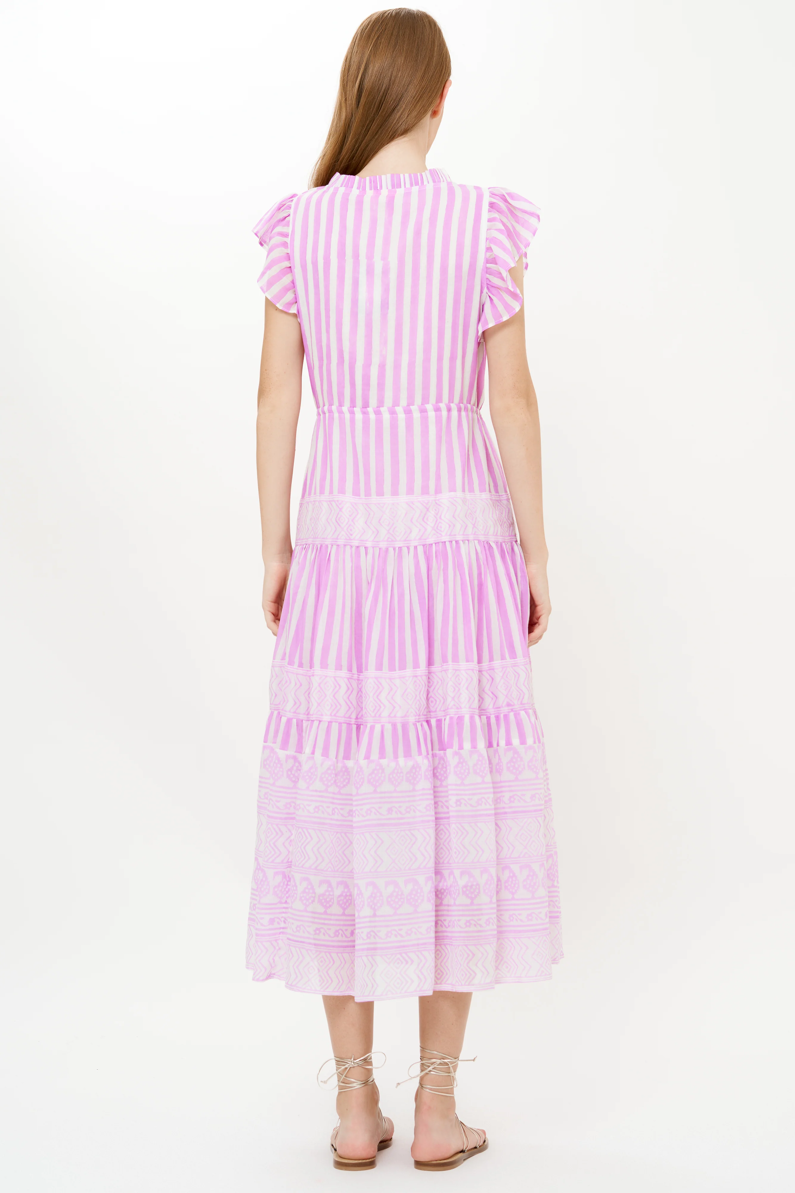 Cinched Flirty Midi- Santorini Lilac - Image 11