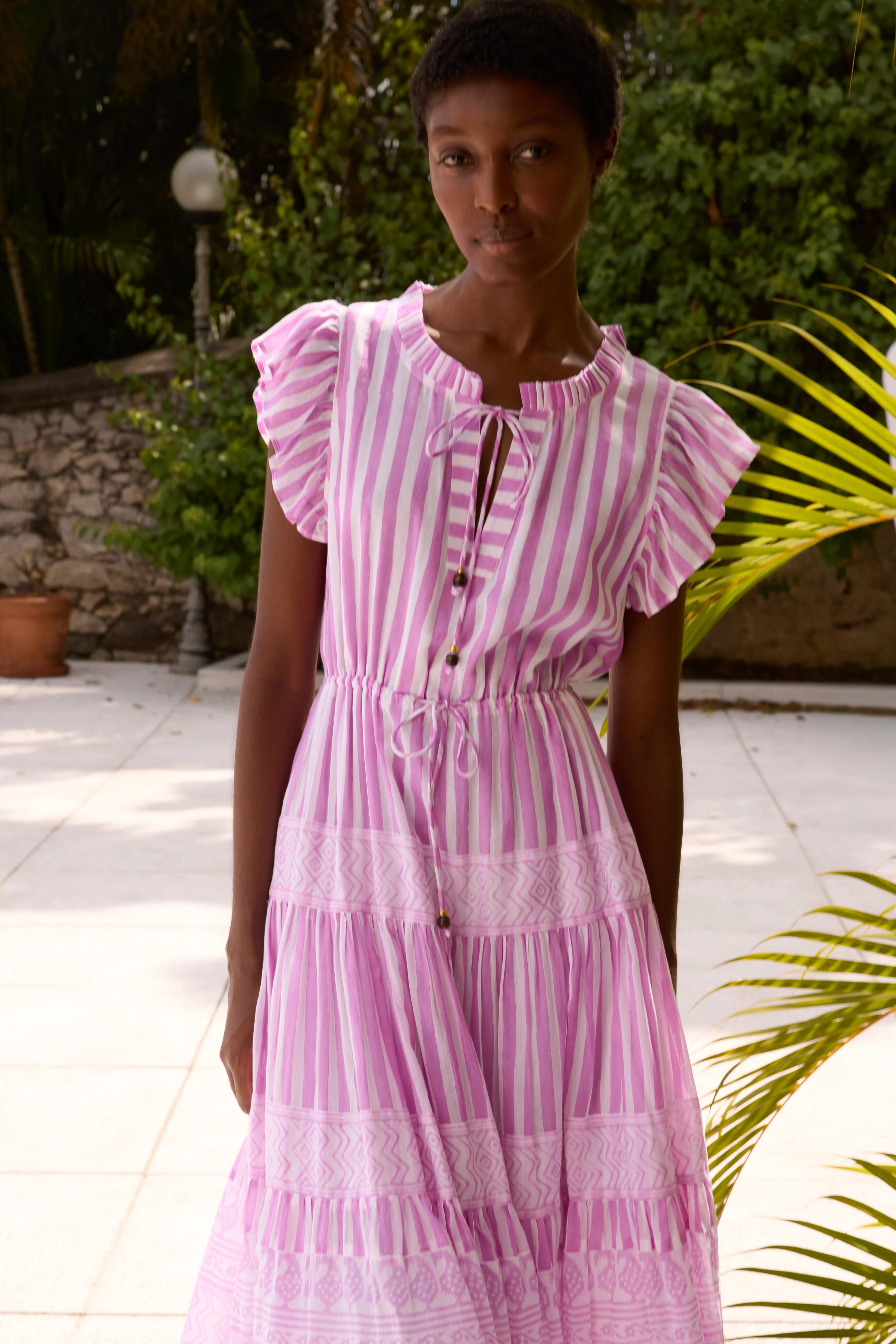 Cinched Flirty Midi- Santorini Lilac - Image 7
