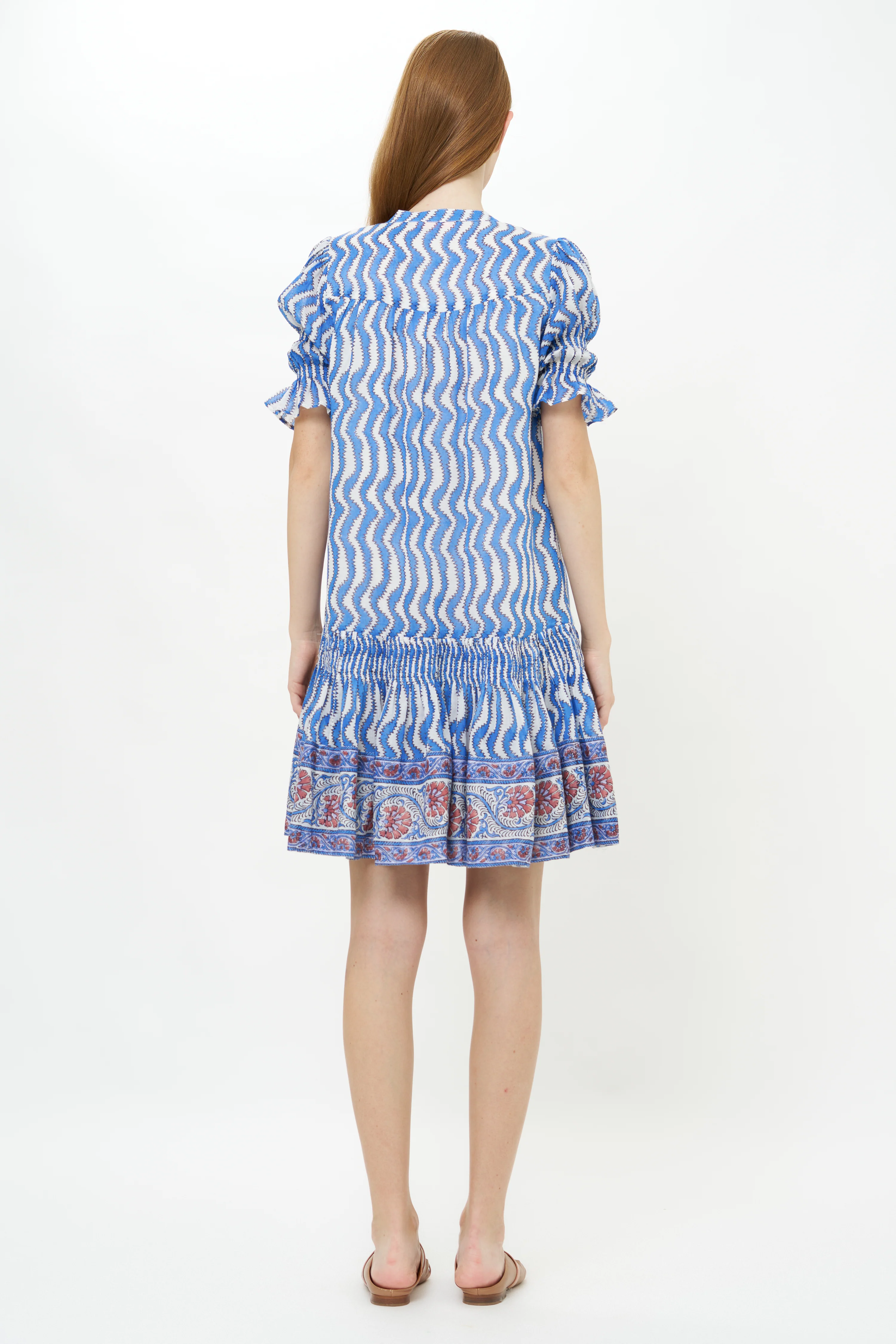 Smocked Drop Mini- Sierra Blue - Image 3