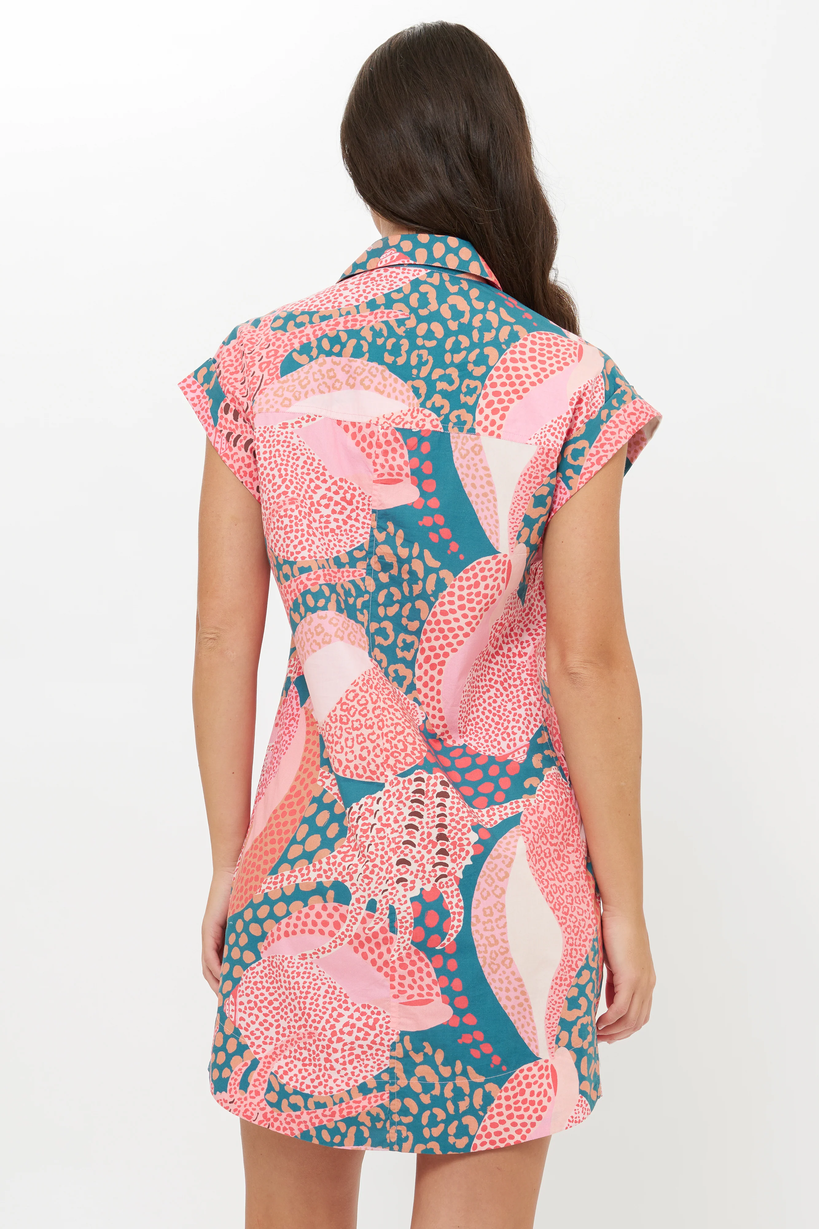 Shirt Dress Mini- Nautilus Navy - Image 8