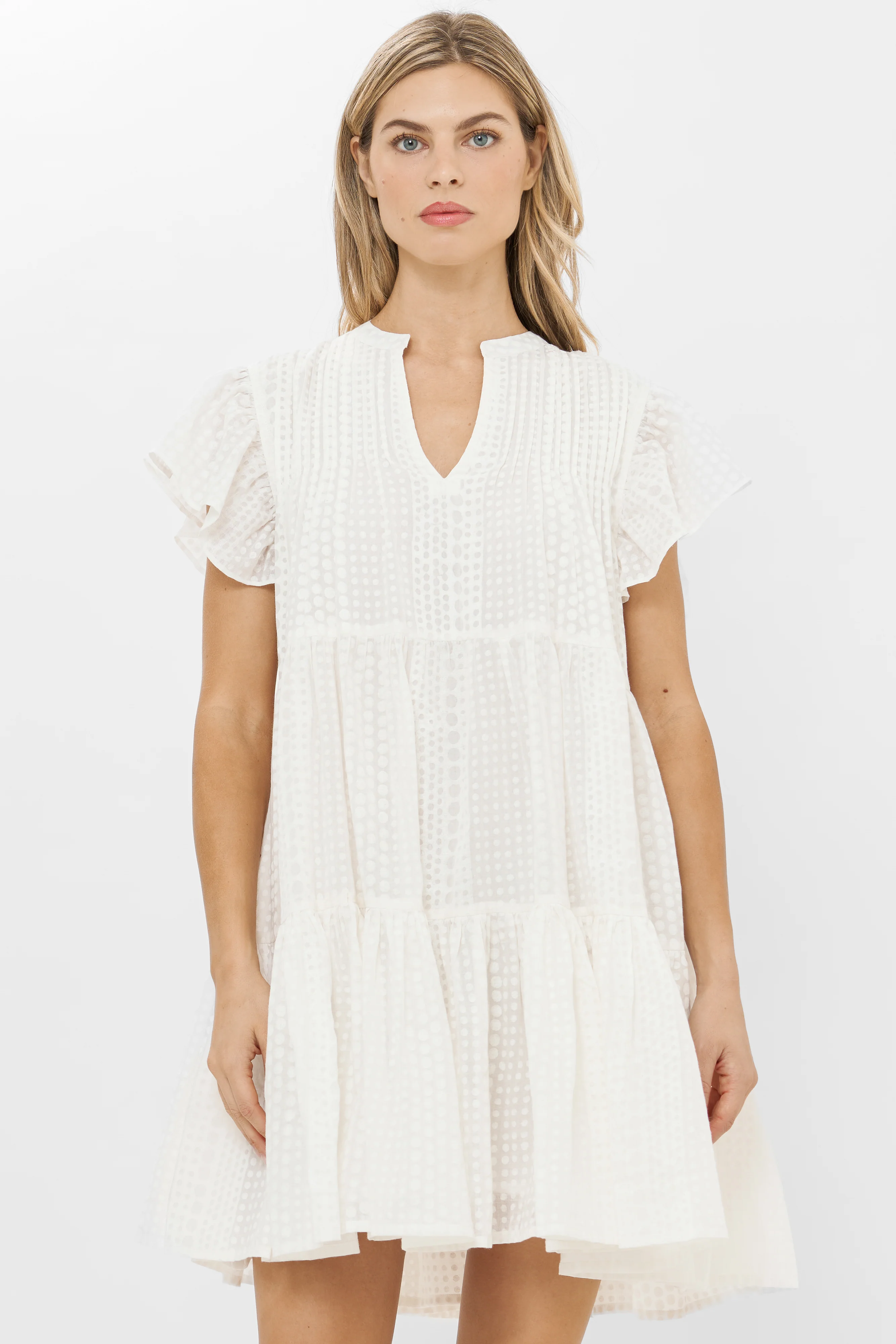 Ivy Dress- Domino White - Image 4