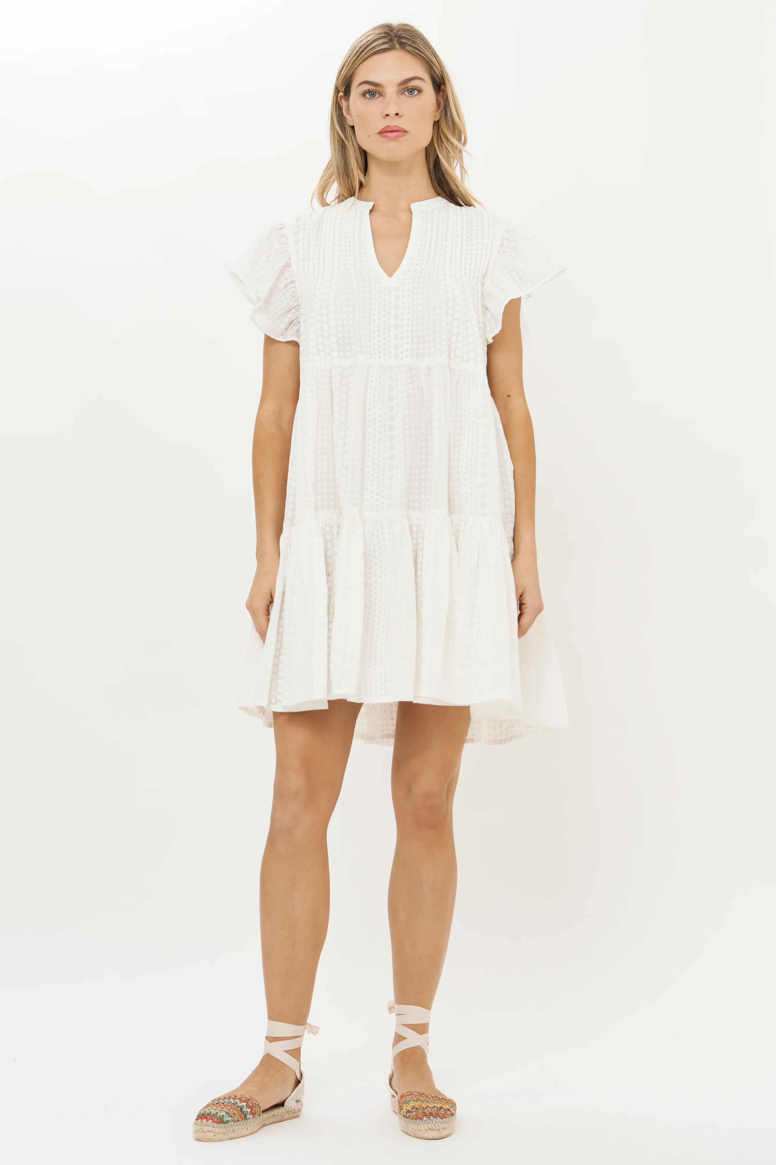 Ivy Dress- Domino White - Image 5