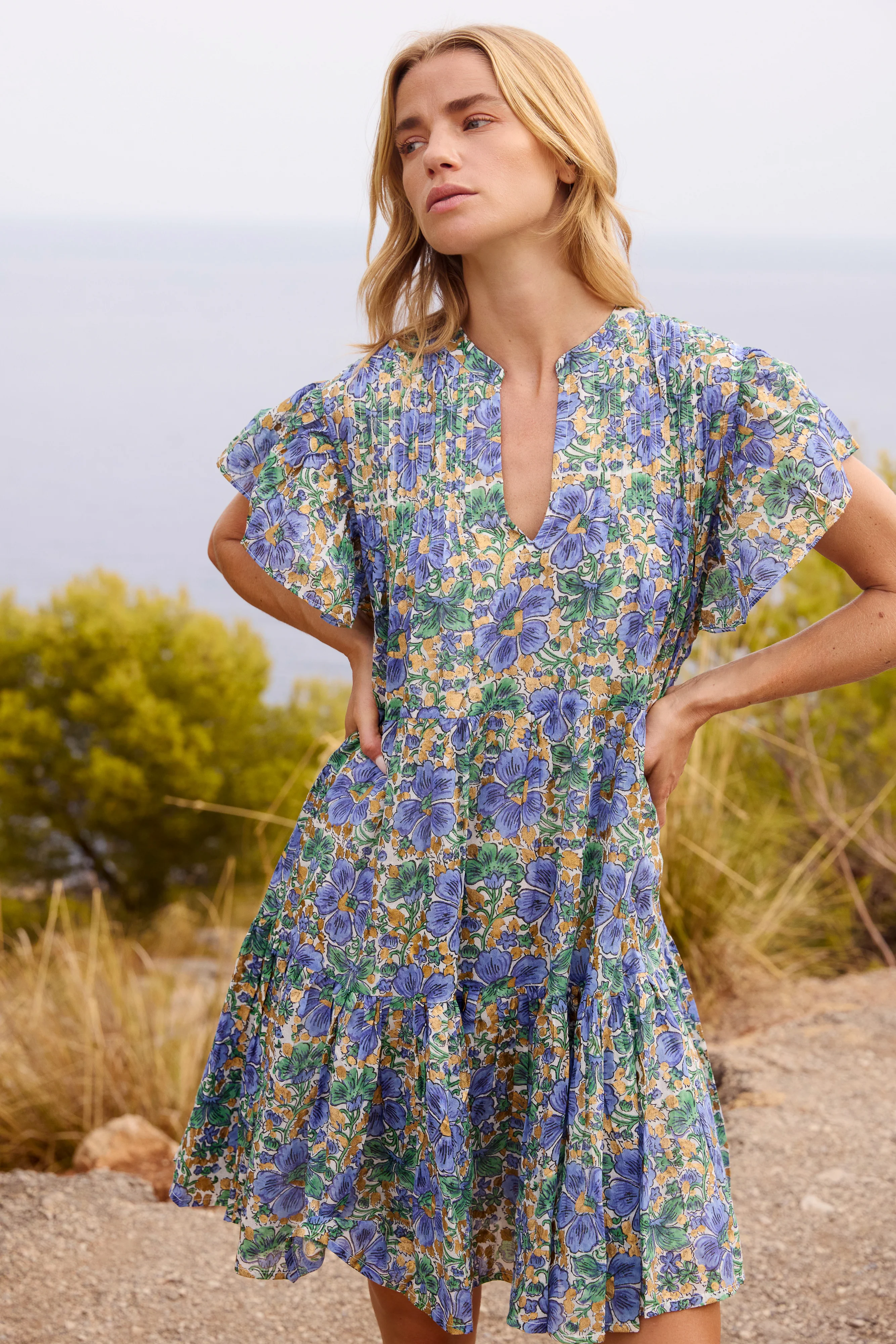Ivy Dress- Matera Blue - Image 2