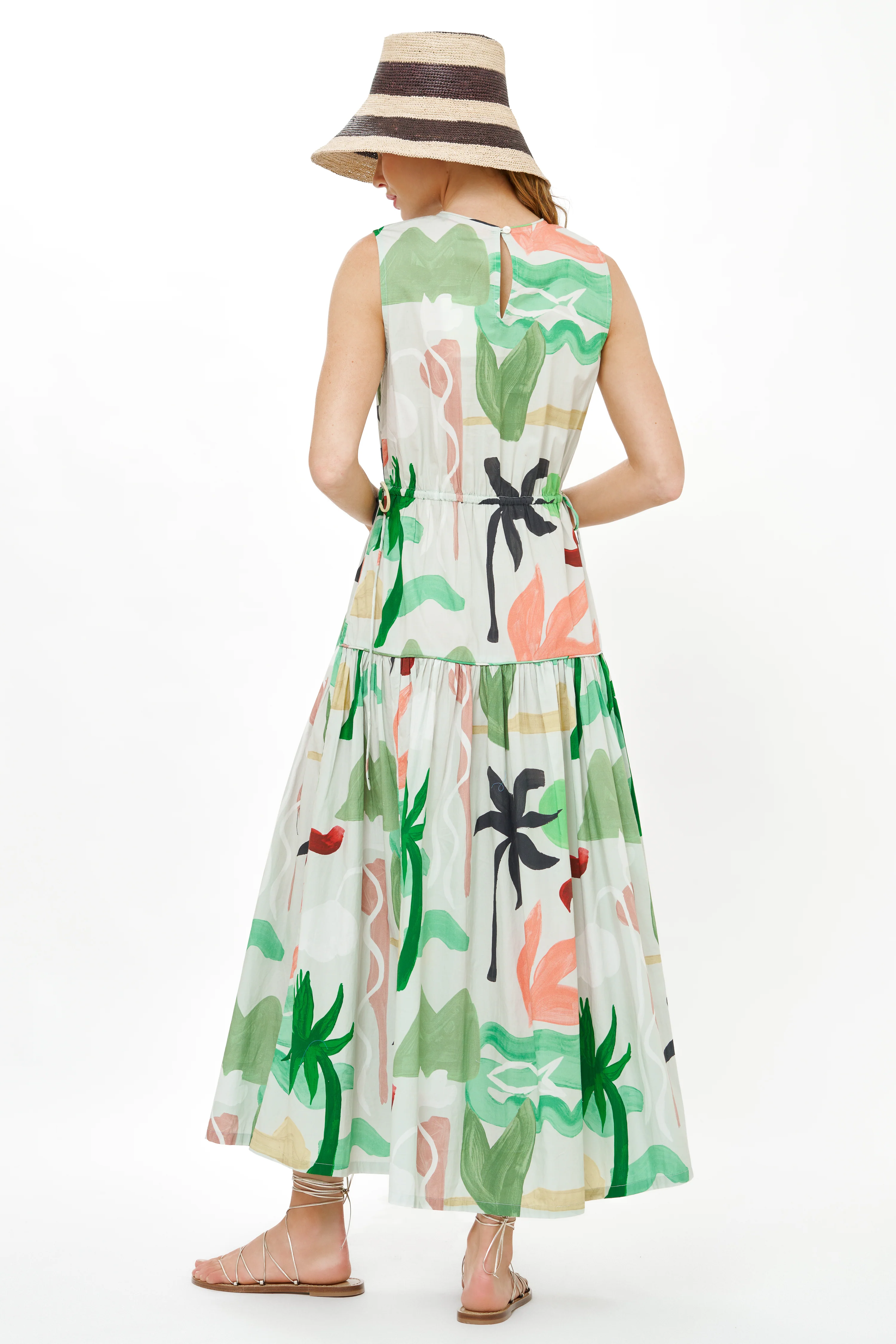 Sleeveless Piped Maxi- Paradiso Petal - Image 10