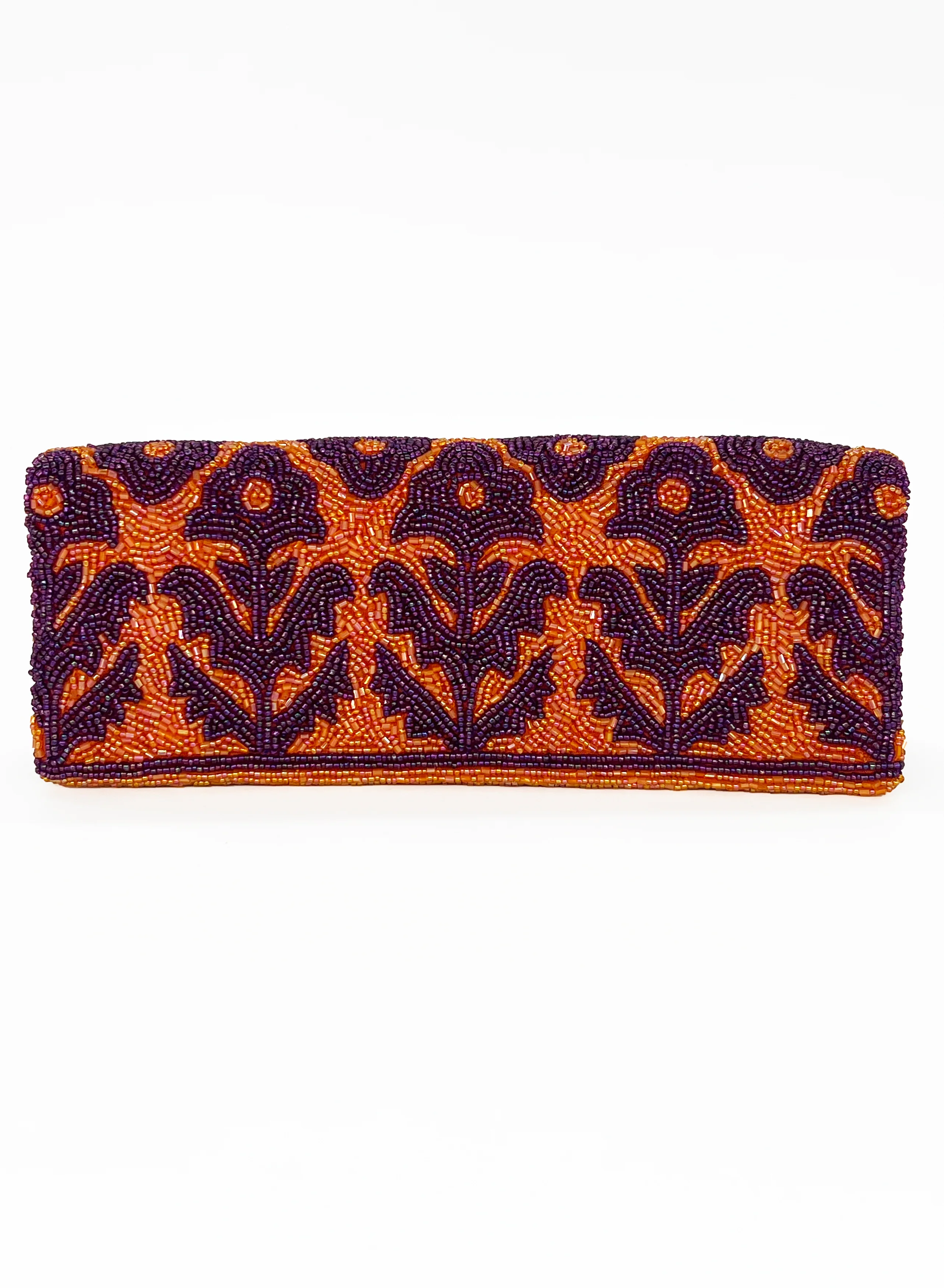Beaded Clutch- Marigold Orange
