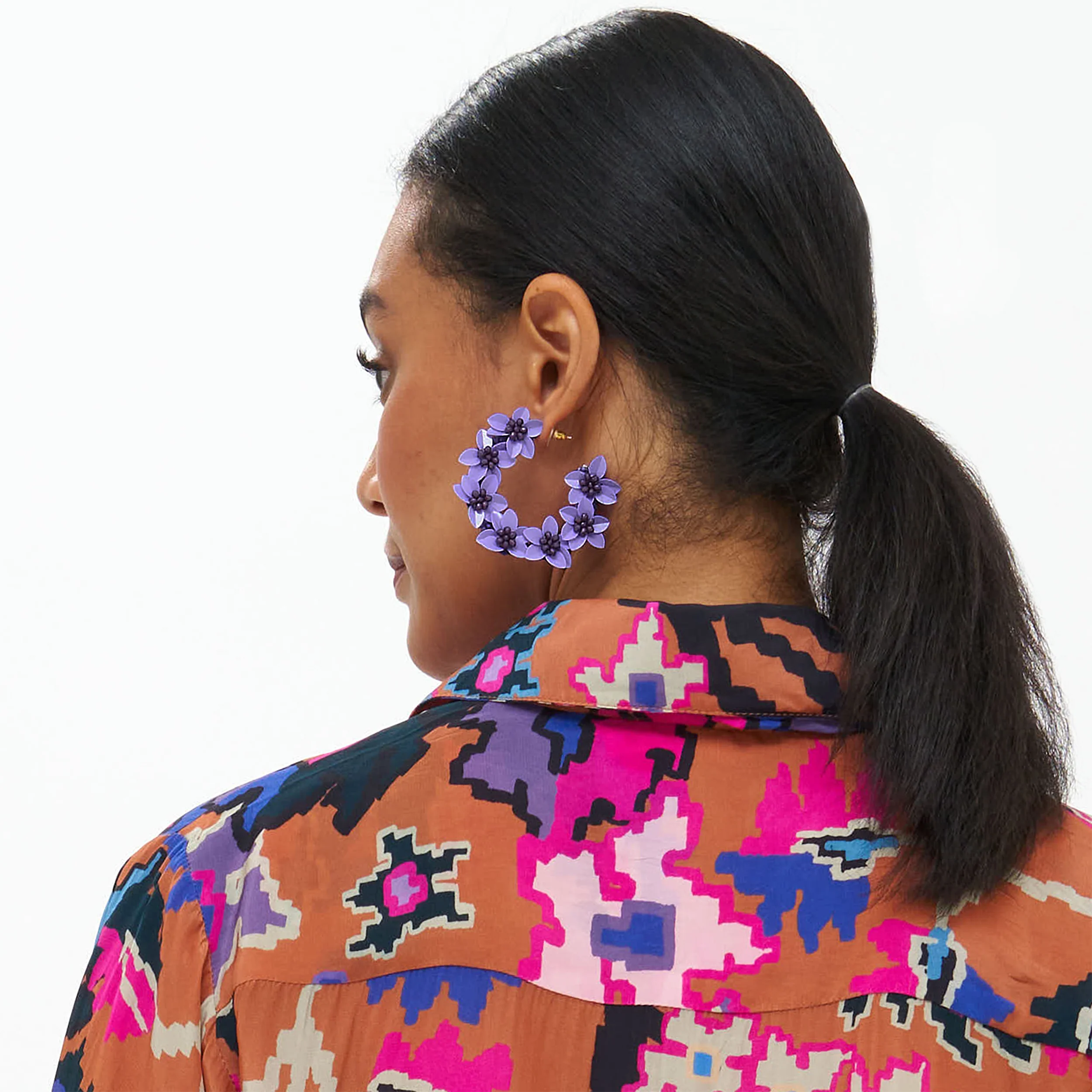 Astor Hoop- Purple - Image 2