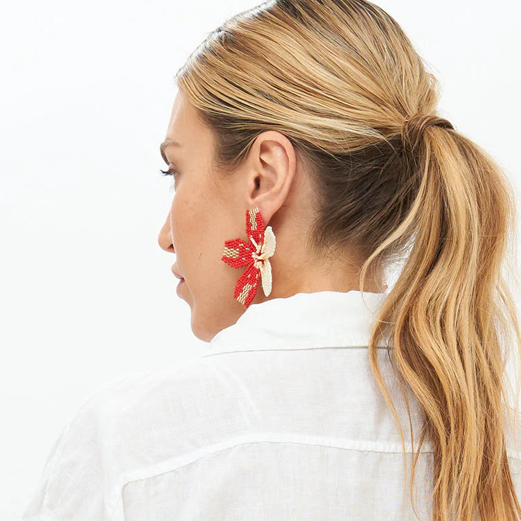 Kauai Earrings- Red